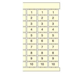 Маркировка для клеммной колодки