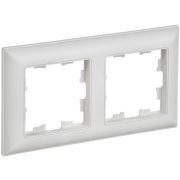 Рамка 2-м BRITE РУ-2-БрАБ арктич. бел./бел. IEK BR-M22-12-K91