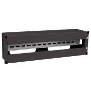 Панель электрораспределительная 3U с DIN-рейкой черн. ITK EDP05-3U22M