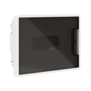 Щиток встраиваемый Фрейм (FRAME) 8мод. IP41 с тонированной дверцей с 2 шинами PEN на 6 и 8 отверст. бел. DKC F08B1WD