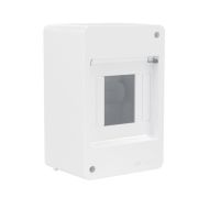 Щиток настенный Фрейм (FRAME) 4мод. без дверцы бел. DKC F04W0W0