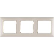 Рамка 3-м Valena горизонт. сл. кость IEK 774353