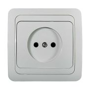 Розетка 1-м СП Classico 2022 16А IP20 бел. ASD / IN HOME 4680005959891