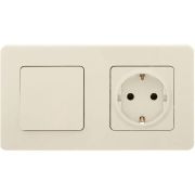 Выключатель 1-кл. Inspiria 10А IP20 250В 10AX механизм сл. кость IEK 673601