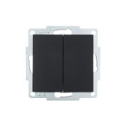 Выключатель 2-кл. СП Vesna механизм черн. бархат LEZARD 742-4288-101