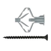 Дюбель для гипсокартона «бабочка» 10х50 с саморезом 4х60 (уп.4шт) Zitar 126703