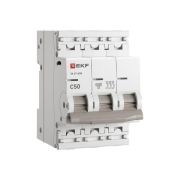 Выключатель автоматический 3п C 50А 6кА ВА 47-63N PROxima EKF M636350C